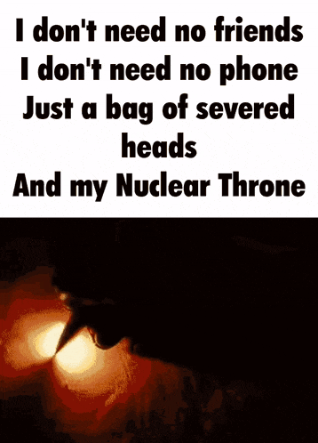 a poster that says i don 't need no friends i don 't need no phone