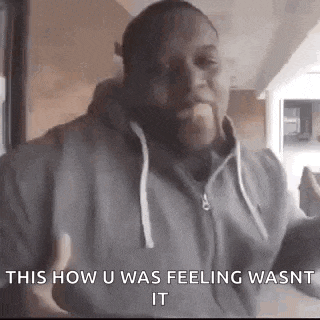 a man in a hoodie is making a funny face and saying `` this how u was feeling wasn t it '' .