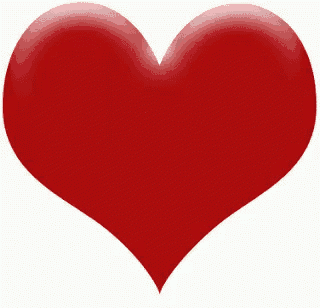 a red heart on a white background that looks like a playing card