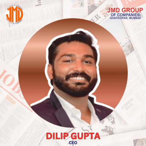 a man with the name dilip gupta on his chest