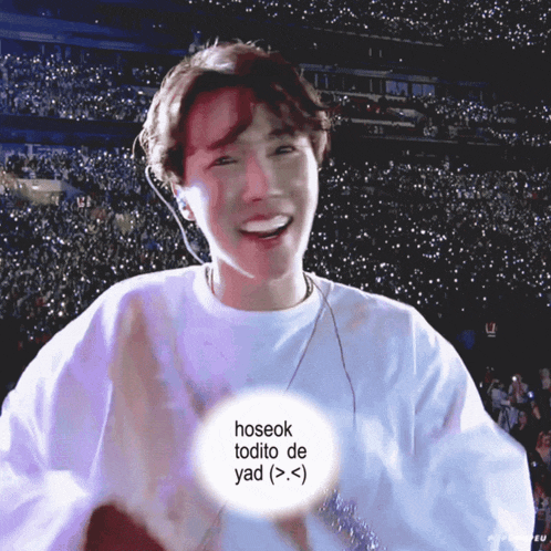 a picture of a person with a caption that says ' hoseok todito de yad > x '