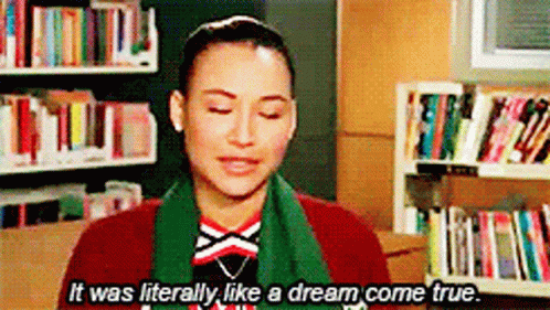 Glee Santana Lopez GIF - Glee Santana Lopez It Was Literally Like A Dream Come True GIFs
