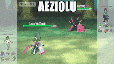 a screenshot of a video game that says aeziolu on the top
