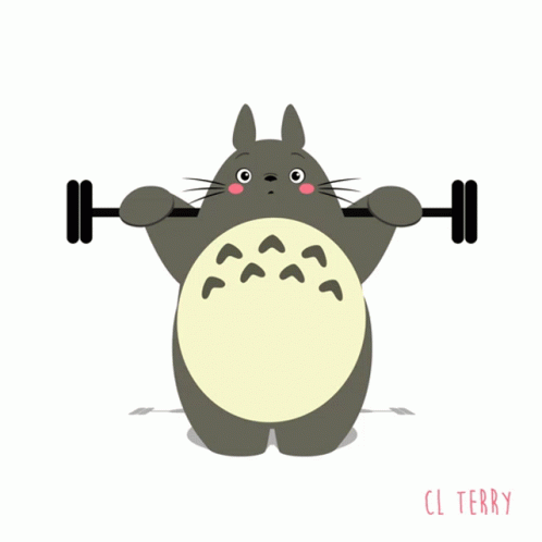Totoro My Neighbor Totoro GIF - Totoro My Neighbor Totoro Weights GIFs