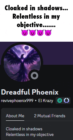 a screenshot of dreadful phoenix 's profile on facebook