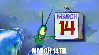 March 14th Spongebob Squarepants GIF - March 14th March 14 GIFs