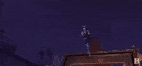 a close up of a person 's leg with a sword in a video game .