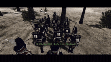 a group of soldiers in a video game with cel written on the bottom of the screen