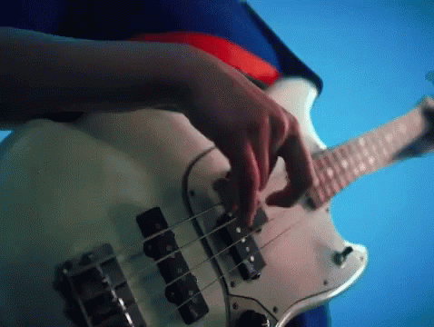 Plucking Bass Playing GIF