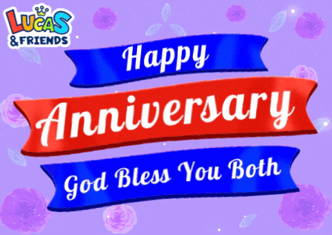 a lucas and friends happy anniversary card