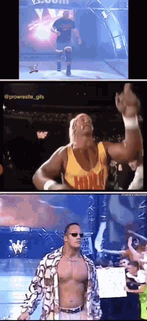 The Rock Hulk Hogan GIF - The Rock Hulk Hogan Stone Cold GIFs