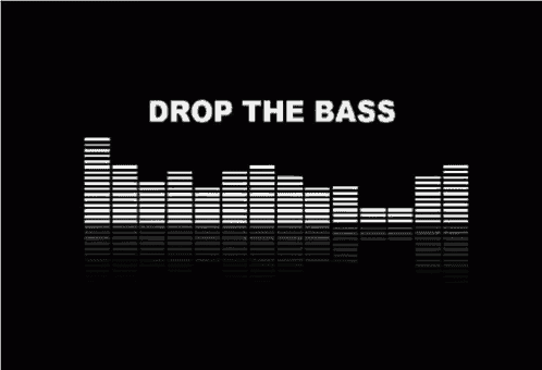 a black background with the words drop the bass