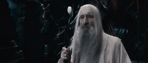 Christopher Lee GIF - Lordoftherings Lotr Christopher Lee GIFs