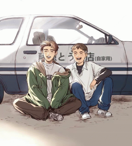 Takumi And Itsuki Initial D GIF - Takumi And Itsuki Initial D Car ...