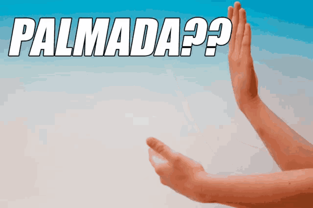 palmada ?? is written on a blue background