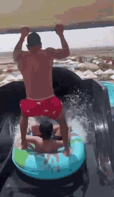 Water Park Swimming GIF - Water Park Swimming Slide GIFs