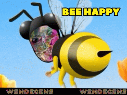 Bee Happy Wendegens GIF - Bee Happy Wendegens Heartstopworkshop GIFs