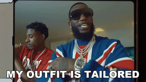 My Outfit Is Tailored Baby Racks GIF - My Outfit Is Tailored Baby Racks Gucci Mane GIFs