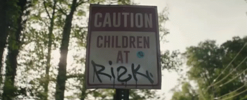 Caution Caution Children At Risk GIF - Caution Caution Children At Risk Children At Risk GIFs