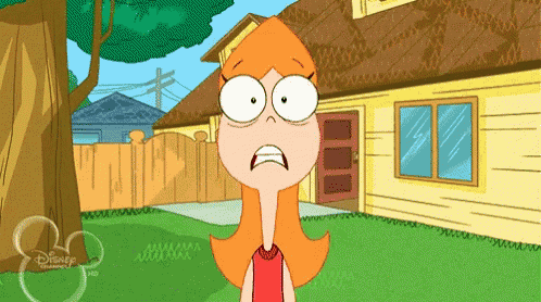 a cartoon of a girl with a surprised look on her face from disney channel