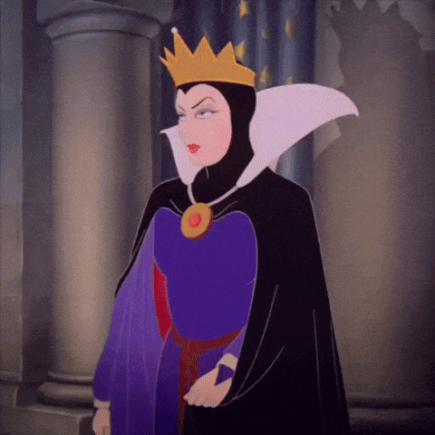 a cartoon character with a crown on her head