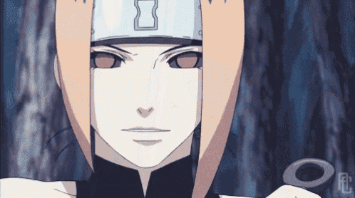 a close up of a cartoon character with a white headband on