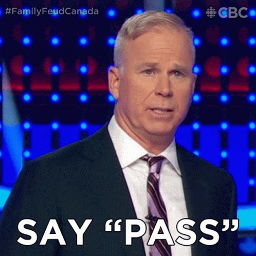 Say Pass Gerry Dee GIF - Say Pass Gerry Dee Family Feud Canada GIFs