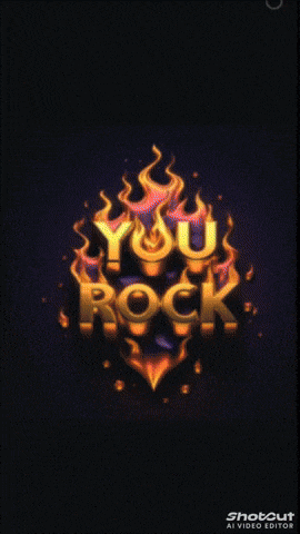 a sign that says " you rock gen pass no ree "