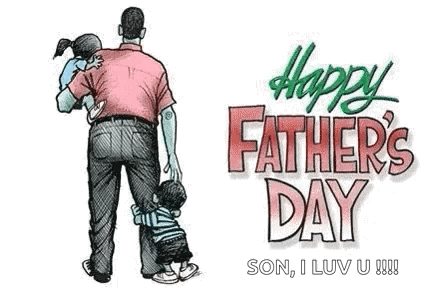 Happy Fathers Day Father And Children GIF - Happy Fathers Day Father And Children GIFs