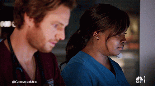 Distracted Maggie Lockwood GIF - Distracted Maggie Lockwood Will Halstead GIFs