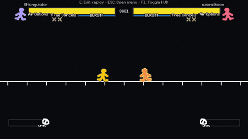 a screenshot of a video game that says hits on the bottom