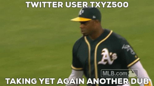 Oakland Athletics Twitter User GIF - Oakland Athletics Twitter User Twitter User Txyz500 GIFs