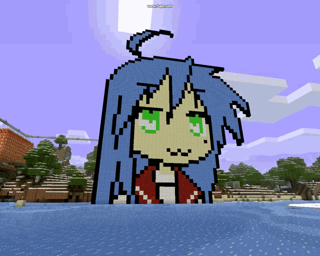 Konata Izumi Lucky Star GIF - Konata Izumi Lucky Star Minecraft GIFs