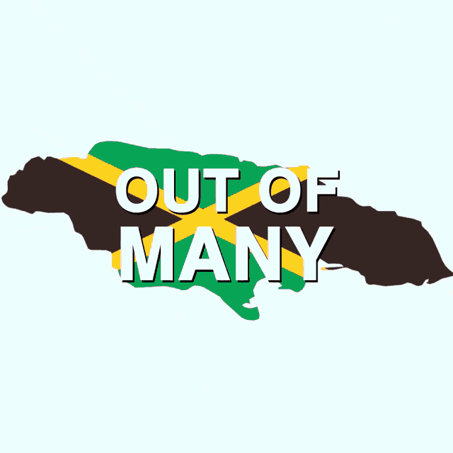 a group of hands reaching out towards a map that says out of many on it