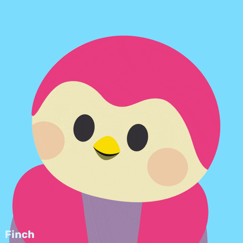 a pink bird with the words i 'm shy written above it