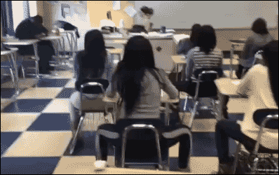 Ninja Twerk (Note The Teachers Reaction, Or Lack There Of Lol) GIF - Ninja Moves Tweking Classroom GIFs