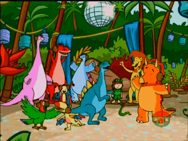 Harry And His Bucketful Of Dinosaurs Party GIF - Harry And His Bucketful Of Dinosaurs Party Party Time GIFs