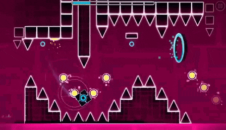 a screenshot of a video game called geometry dash