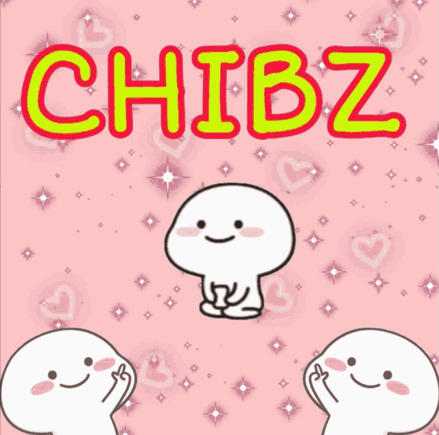 a cartoon character holding a hammer and the word chibz