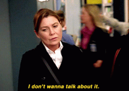 Greys Anatomy Meredith Grey GIF - Greys Anatomy Meredith Grey I Dont Wanna Talk About It GIFs