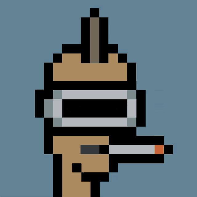 a pixel art of a man smoking a cigarette with the word emotional displayed on the screen