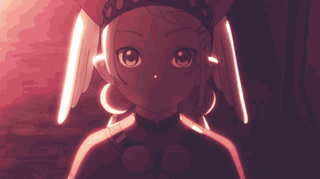 a girl with a crown on her head is looking at something