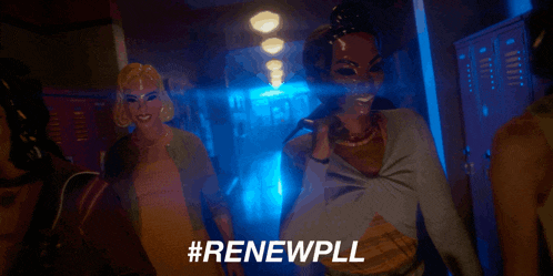 a cartoon of a woman with the hashtag #renewpll on the bottom