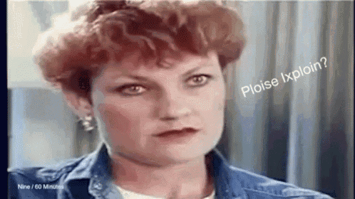 Blank Stare Pauline Hanson GIF - Blank Stare Pauline Hanson Please GIFs