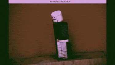 a blurred image of a bed with the words " my honest reaction " at the top