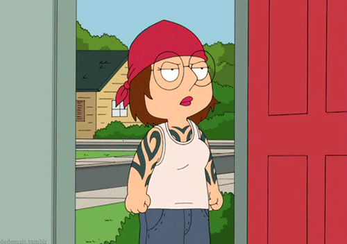 How I Felt When All The New Grade Sevens Came To The School GIF - Family Guy Meg Swag GIFs