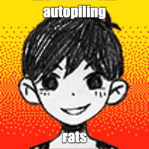 a black and white drawing of a boy with the words `` autopiling rats '' written on the bottom .