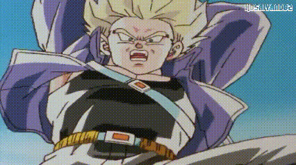 a close up of a cartoon character with a purple jacket on .