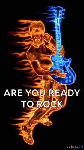 Are You Ready To Rock Rock And Roll GIF - Are You Ready To Rock Rock And Roll Flames GIFs