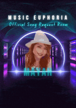 a music euphoria official song request room poster with maya on it